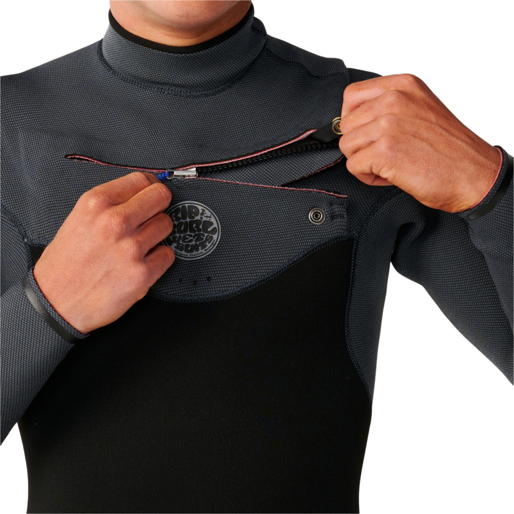 2026 Rip Curl Mens Flashbomb 5/3mm Chest Zip Wetsuit 17BMFS - Charcoal Grey